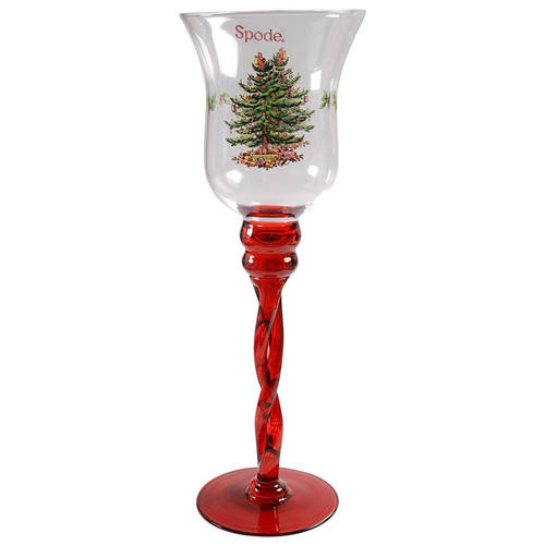 Christmas Tree 13" Glassware Candlestick