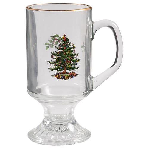 Christmas Tree Glassware Irish Coffee
