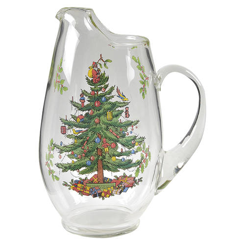 Christmas Tree 88 Oz Glassware Pitcher