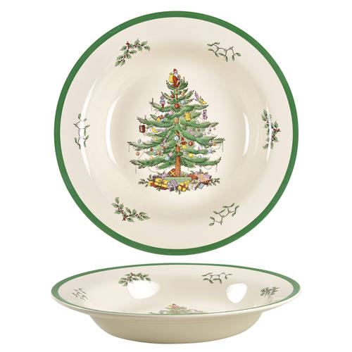 Christmas Tree 11" Pasta Serving Bowl