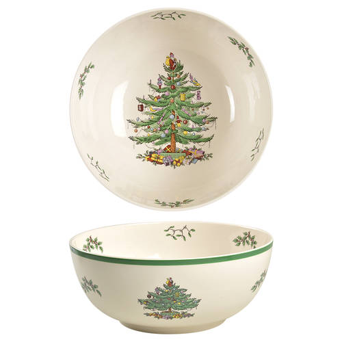 Christmas Tree 9" Salad Serving Bowl