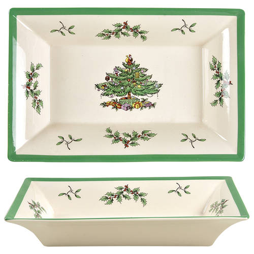 Christmas Tree Large Rectangular Tray