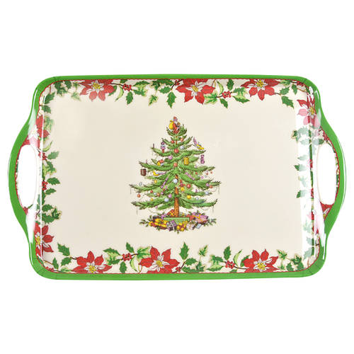 Christmas Tree 19" Melamine Serving Tray