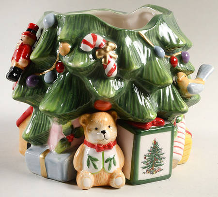 Christmas Tree Figural Cookie Jar No Lid