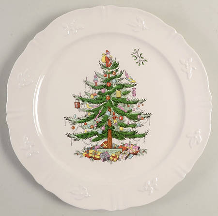Christmas Tree 12" Chop Plate (Round Platter)