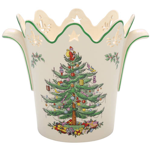 Christmas Tree Pierced Wine Cooler