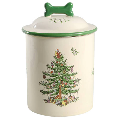 Christmas Tree Treat Jar & Lid