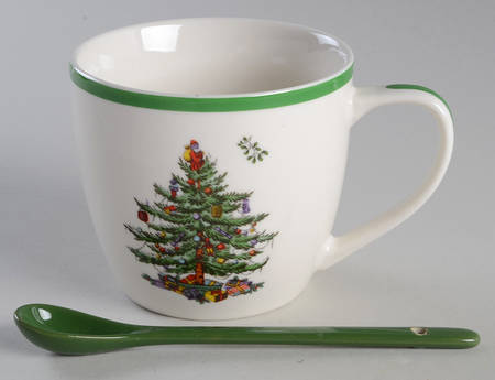 Christmas Tree Mug & Spoon Set