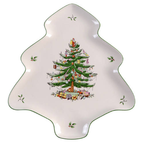 Christmas Tree 14" Tree Shaped Platter