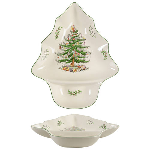 Christmas Tree 1 Piece Figural Chip and Dip