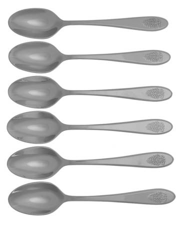 Christmas Tree All Stainless Dessert/Cocktail Spoon - Set of 6