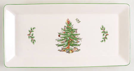 Christmas Tree 14" Rectangular Tray by Spode