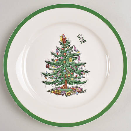 Christmas Tree Luncheon Plate