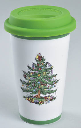Christmas Tree Travel Mug & Silicone Lid