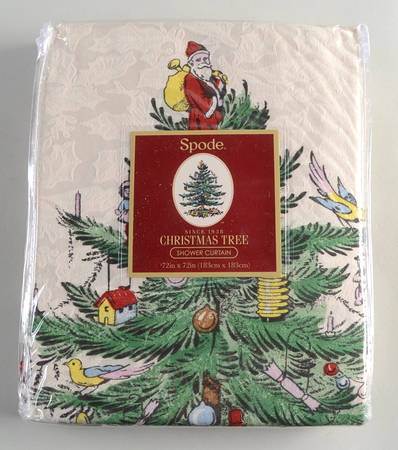 Christmas Tree 72" X 72" Cloth Shower Curtain