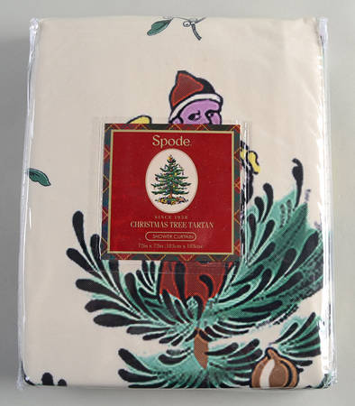 Christmas Tree 72" X 72" Cloth Shower Curtain