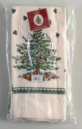 Christmas Tree Cloth Dish Towel - Set of 3 (2 Motif 3 & 1 Motif 8)