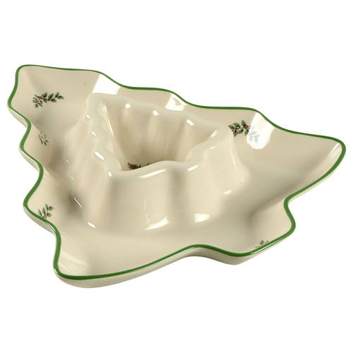 Christmas Tree 1 Piece Chip & Dip
