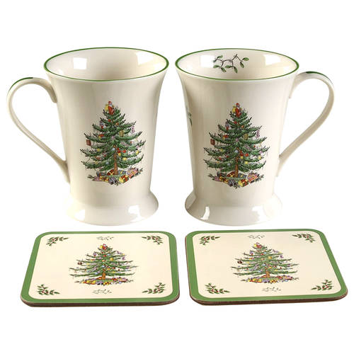 Christmas Tree (Set of 2) Mug & Coaster Set