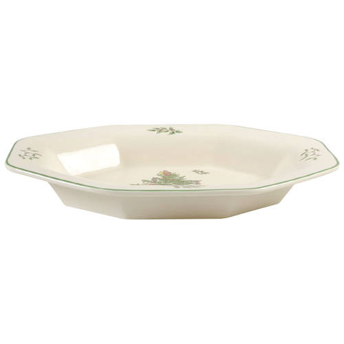 Christmas Tree 9" Octagonal Serving Bowl