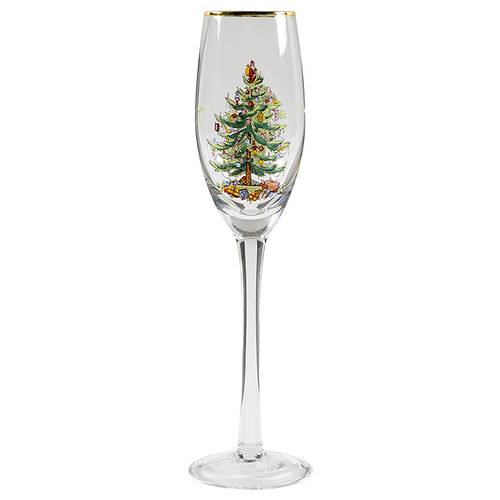 Christmas Tree Glassware Champagne Flute