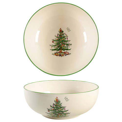 Christmas Tree 10" Round Bowl
