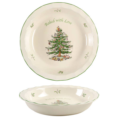 Christmas Tree 10" Pie Baking Plate