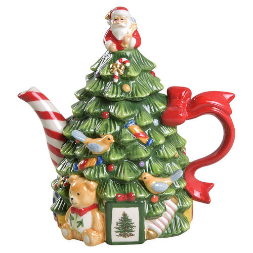 Christmas Tree Tree Shaped Teapot & Lid