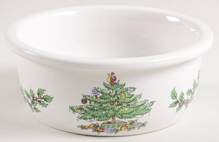 Christmas Tree 5" Round Food Storage Container No Lid