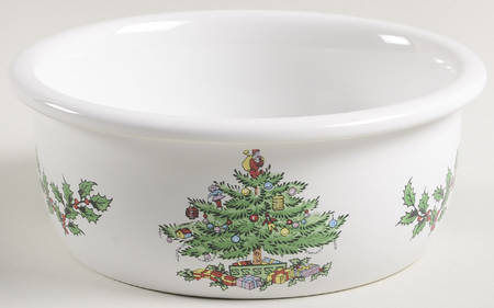 Christmas Tree 5" Round Food Storage Container No Lid