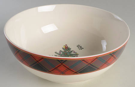Christmas Tree 10" Round Vegetable Bowl