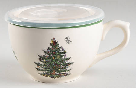 Christmas Tree Mug & Vented Plastic Lid