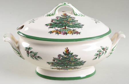 Christmas Tree Sauce Boat & Lid