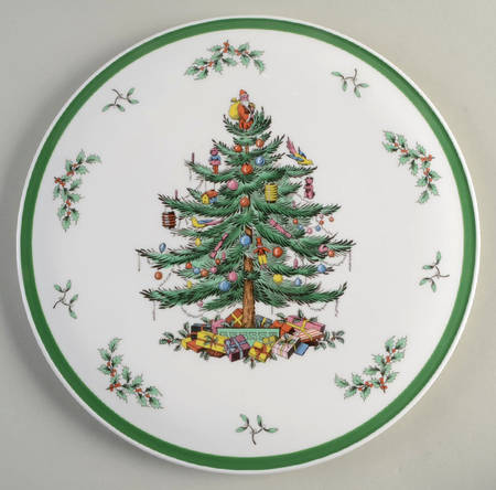 Christmas Tree Cake Plate