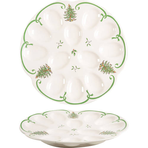 Christmas Tree Deviled Egg Plate