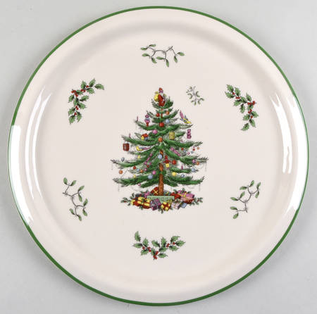 Christmas Tree Platter No Dome