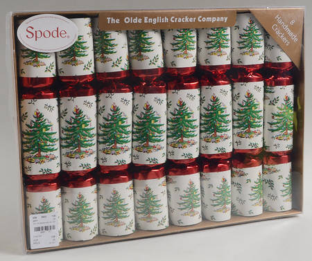 Christmas Tree Handmade English Cracker - Set of 8