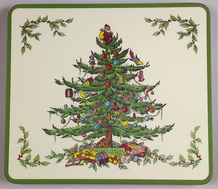 Christmas Tree Corkback Casserole Stand/Hot Pad
