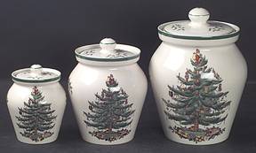 Christmas Tree (3 Piece) Canister Set (Box Set)
