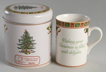 Christmas Tree Tin & Lid for Sentiment Mug