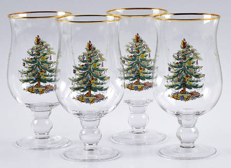Christmas Tree Tulip All Purpose Glass - Set of 4