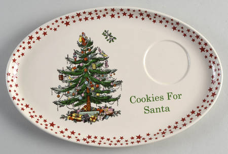 Christmas Tree "Cookies for Santa" Tray
