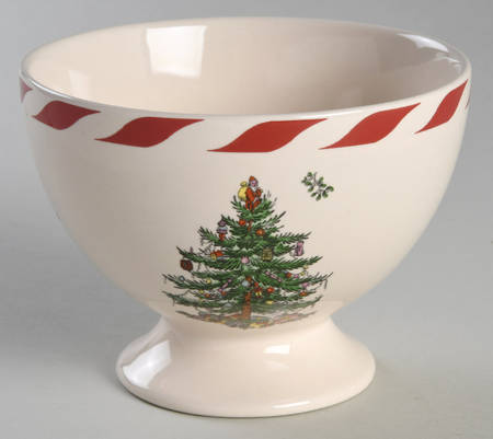 Christmas Tree Footed Dessert Bowl