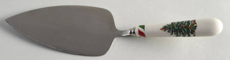 Christmas Tree Cake Server w/Stainless Blade