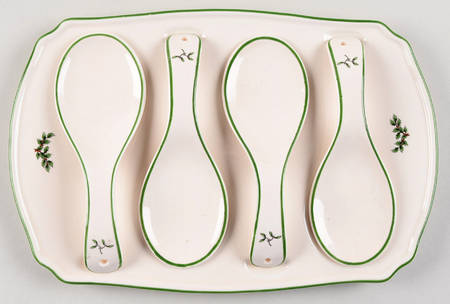 Christmas Tree 5 Pc Hors D"Oeuvres Set