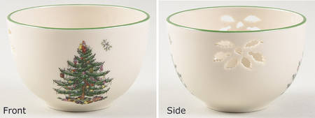 Christmas Tree Pierced Tea Light Candleholder