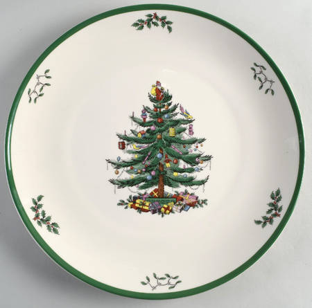 Christmas Tree 14" Round Platter