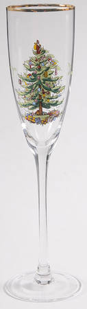 Christmas Tree Glassware Champagne Flute