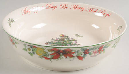 Christmas Tree Annual 10" Round Serving Bowl