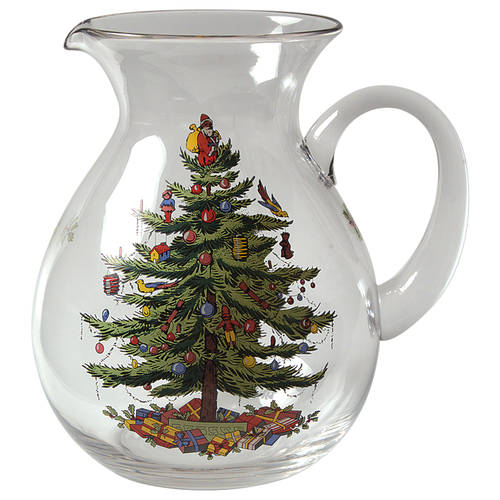 Christmas Tree 96 Oz Glassware Pitcher